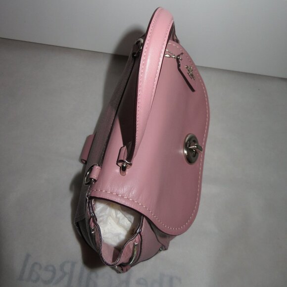 Coach Faye Leather Small Backpack Dusty Rose Leather - Picture 7 of 16